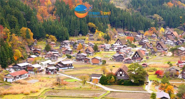 Tour Nhật Bản Mùa Thu 2025: Cung Đường Làng Cổ Shirakawa-go